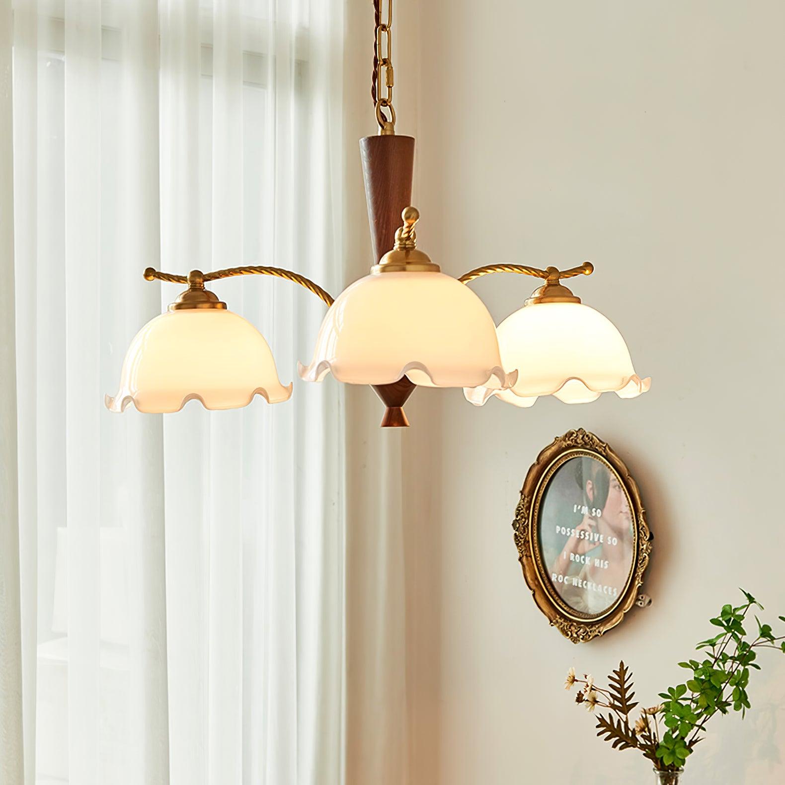 Daisy Vintage Glass Chandelier - Blowlighting