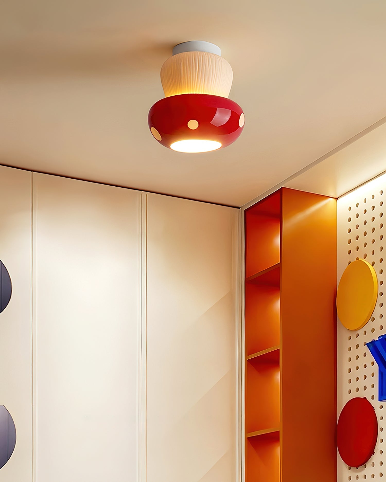 Millie Modern Ceramics Mushroom Ceiling Light