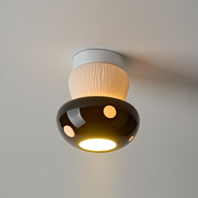 Millie Modern Ceramics Mushroom Ceiling Light