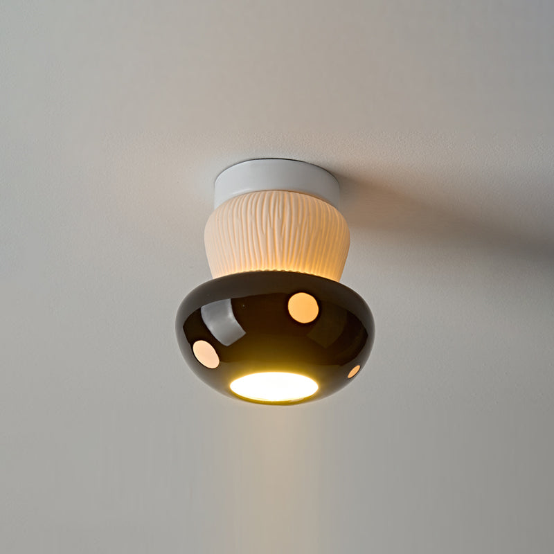 Millie Modern Ceramics Mushroom Ceiling Light