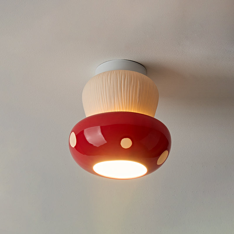Millie Modern Ceramics Mushroom Ceiling Light