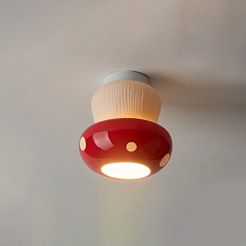 Millie Modern Ceramics Mushroom Ceiling Light