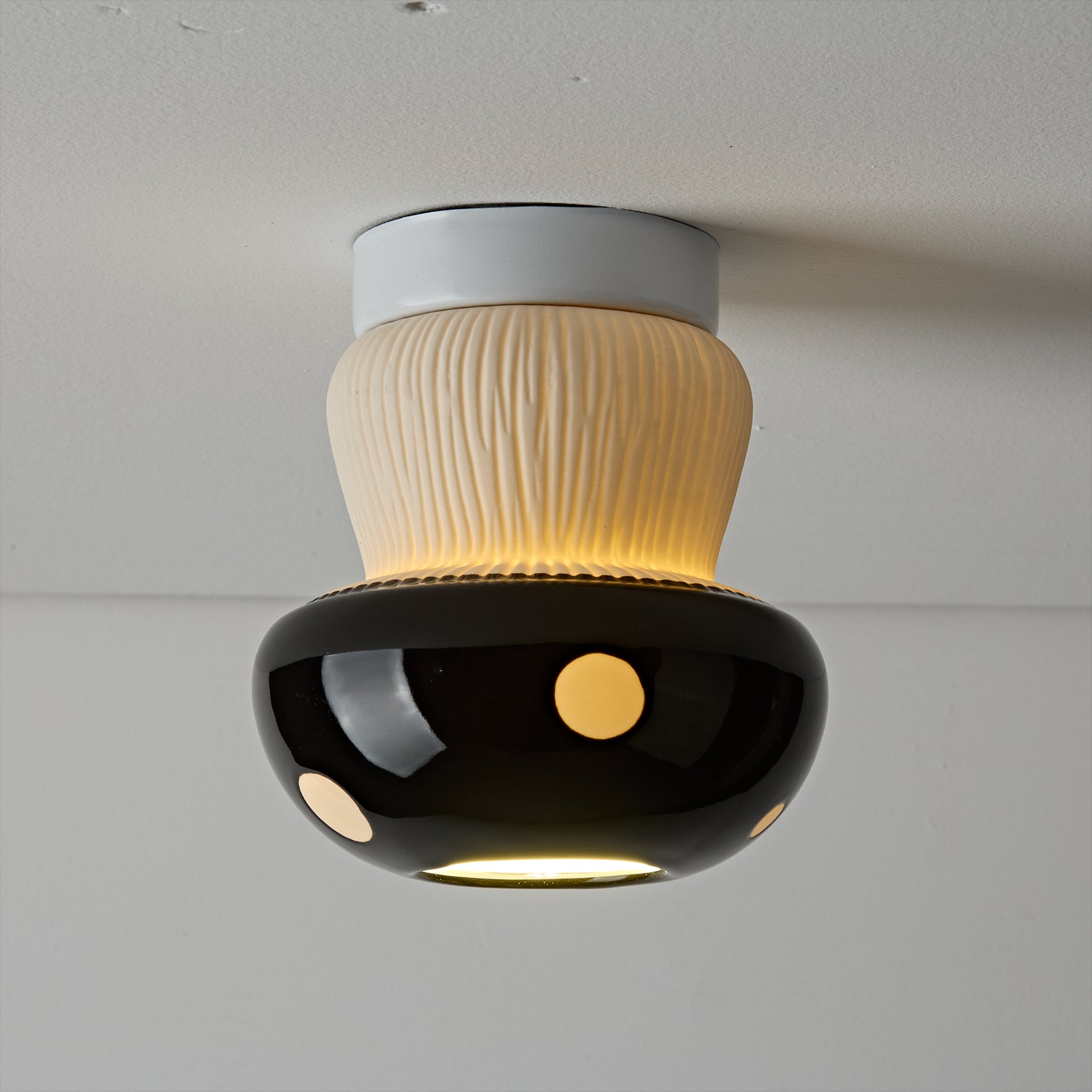Millie Modern Ceramics Mushroom Ceiling Light