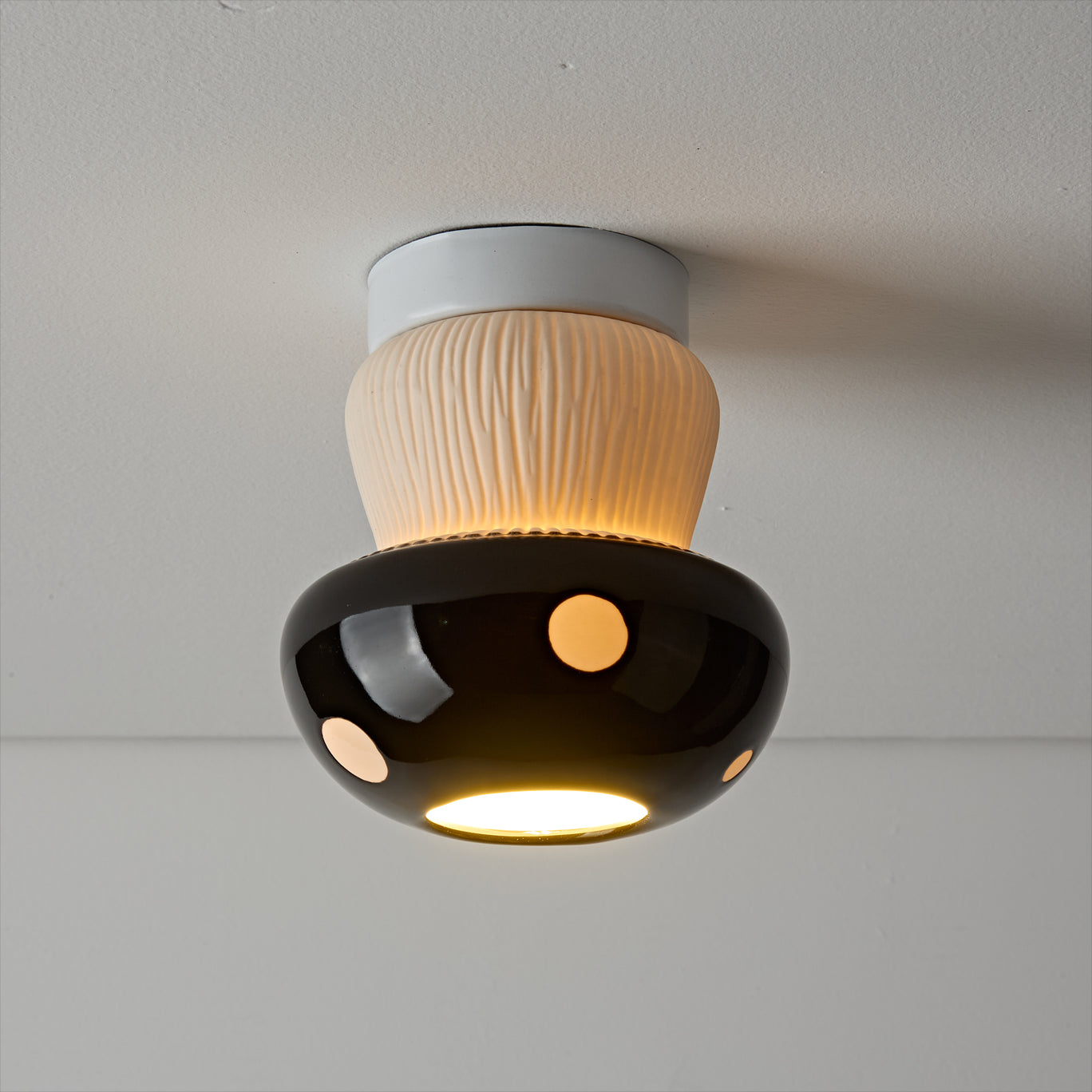 Millie Modern Ceramics Mushroom Ceiling Light