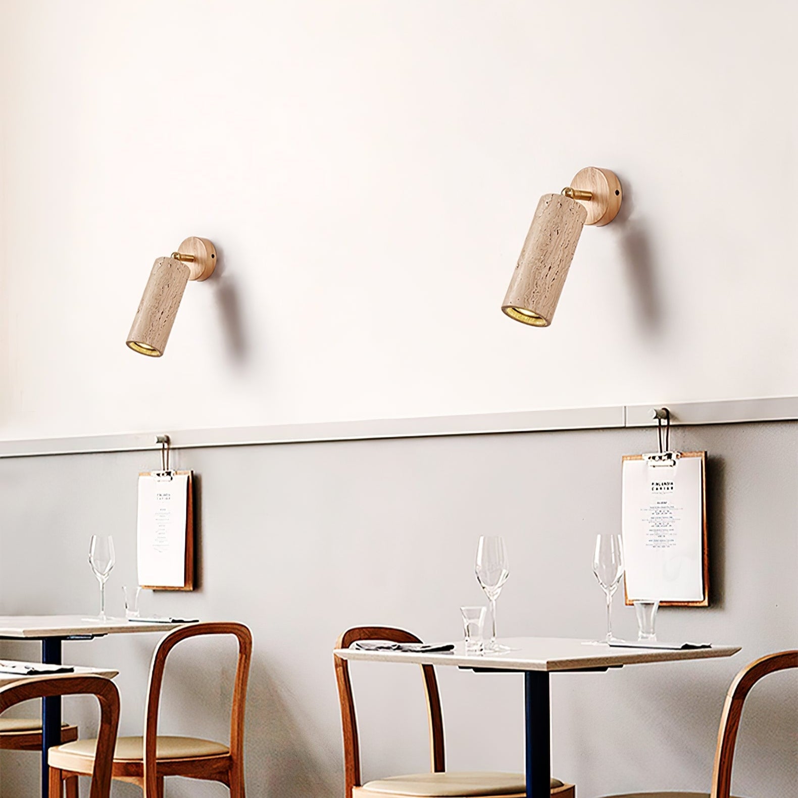 Erzorus Minimalist Travertine Wall Light - Blowlighting