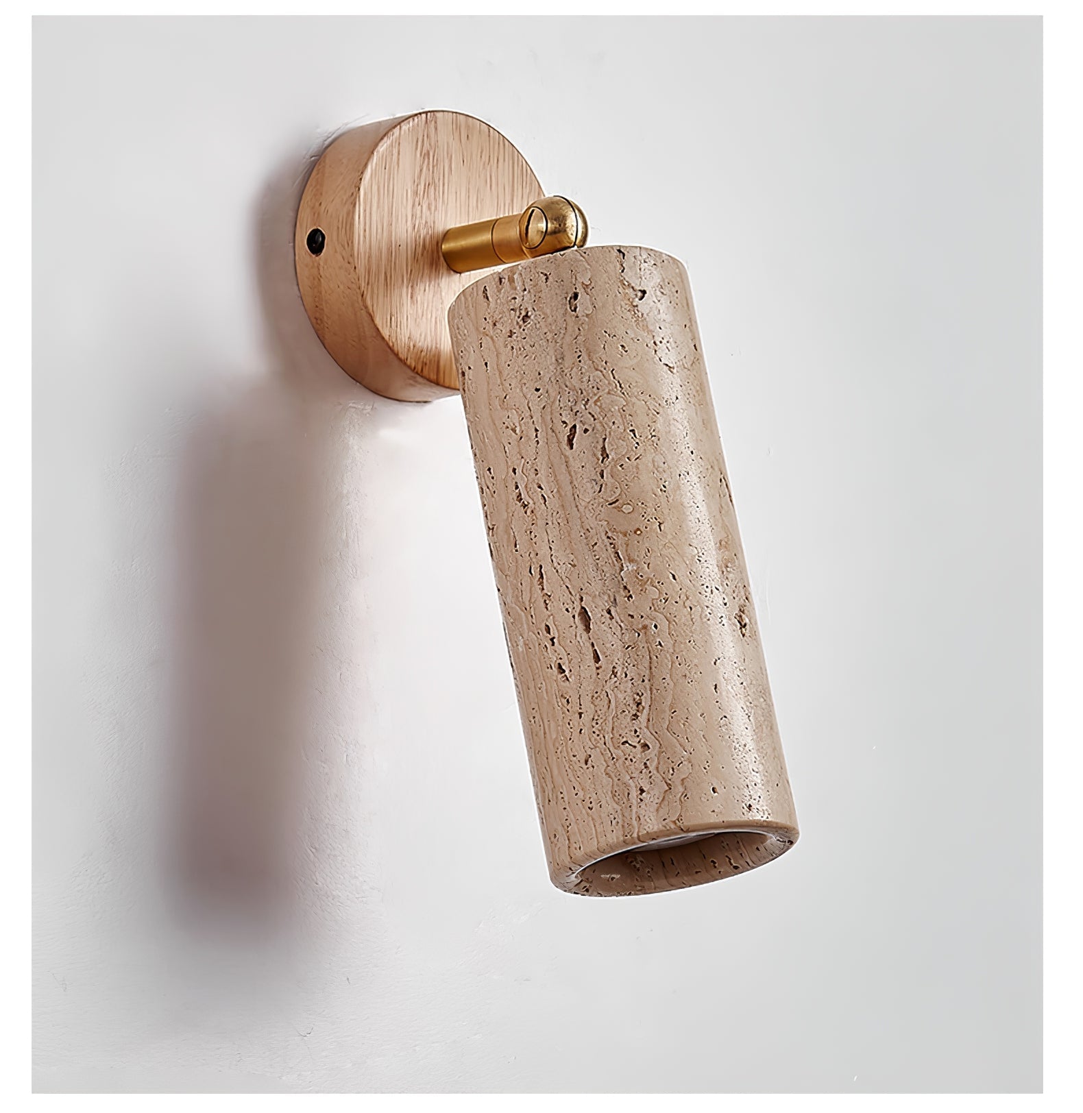 Erzorus Minimalist Travertine Wall Light - Blowlighting