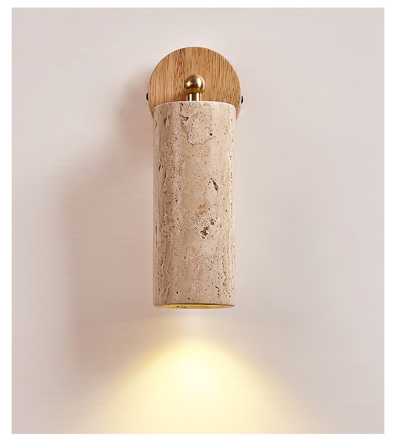 Erzorus Minimalist Travertine Wall Light - Blowlighting