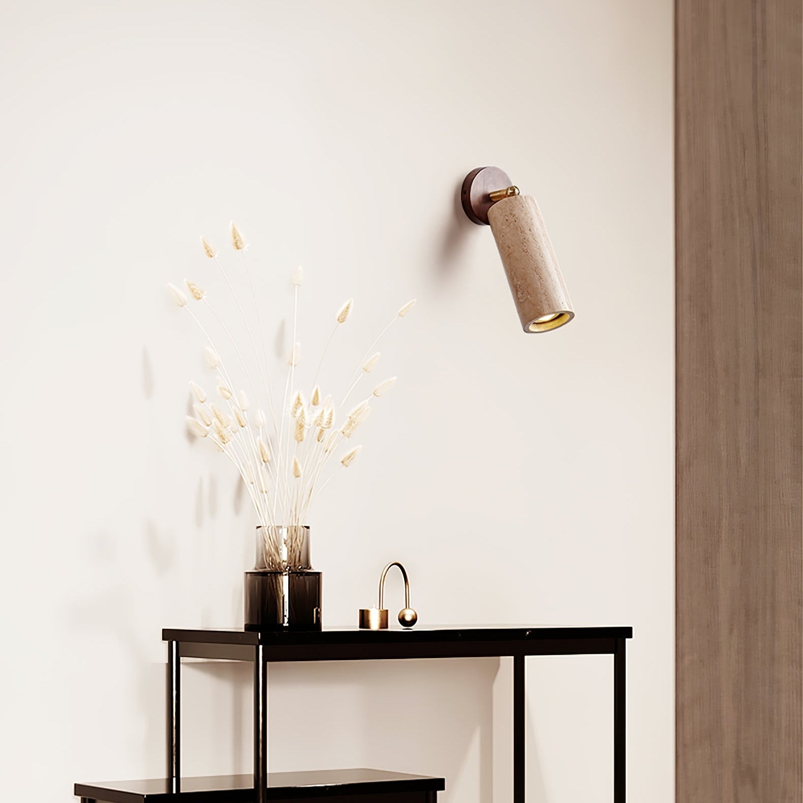Erzorus Minimalist Travertine Wall Light - Blowlighting