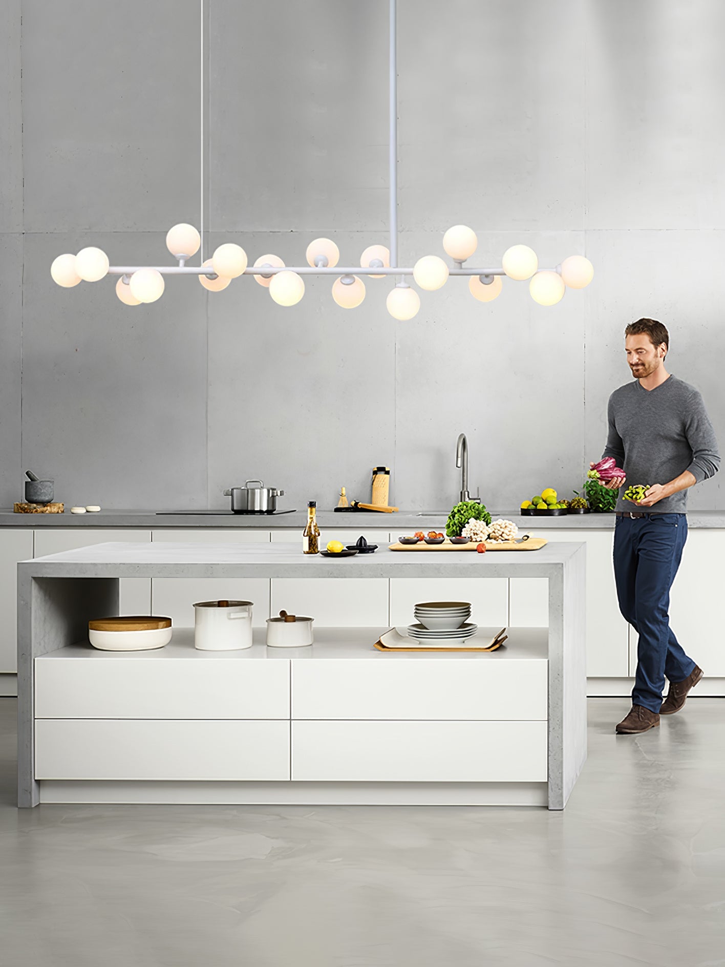 Lumiray Black Linear Globe Pendant Light - Blowlighting