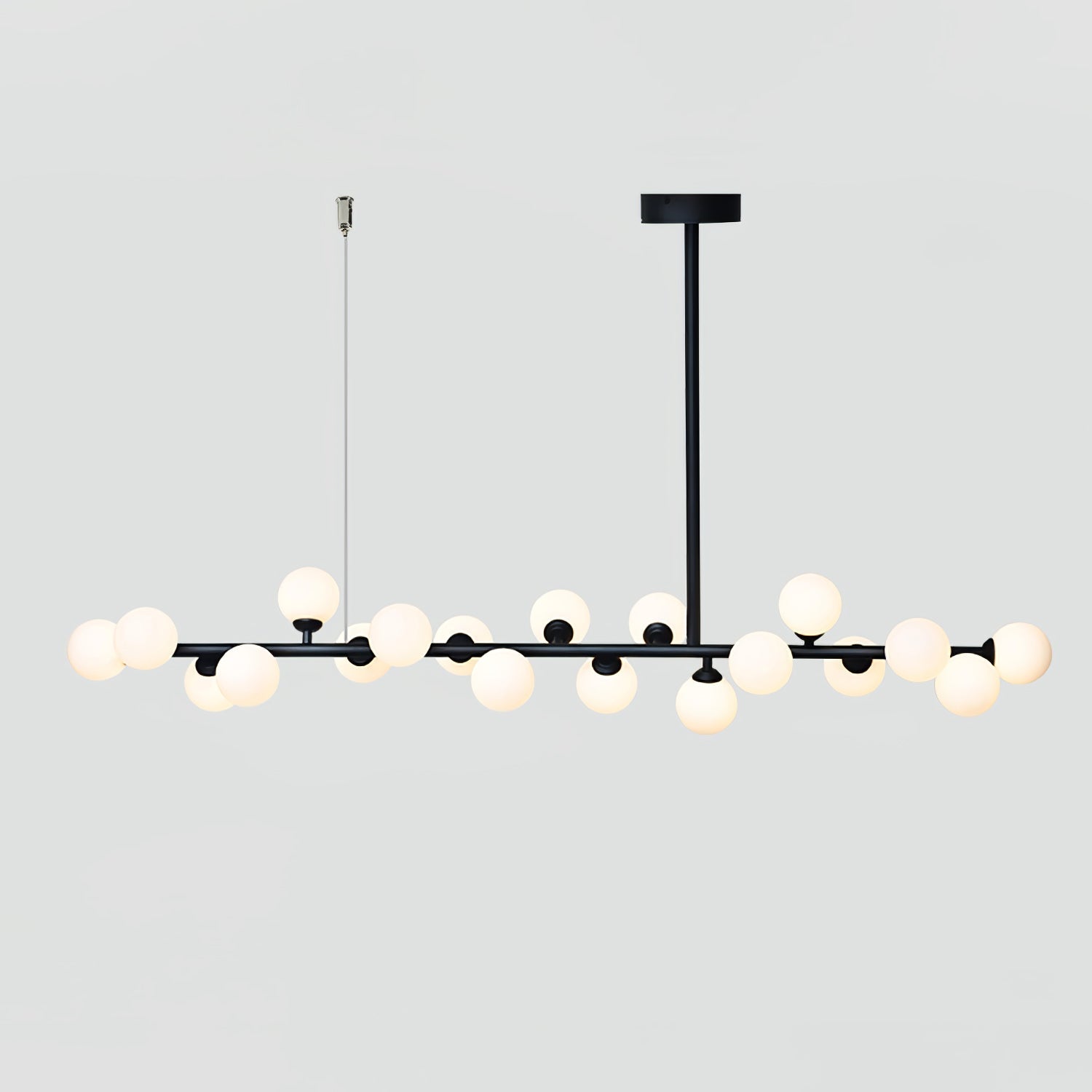 Lumiray Black Linear Globe Pendant Light - Blowlighting