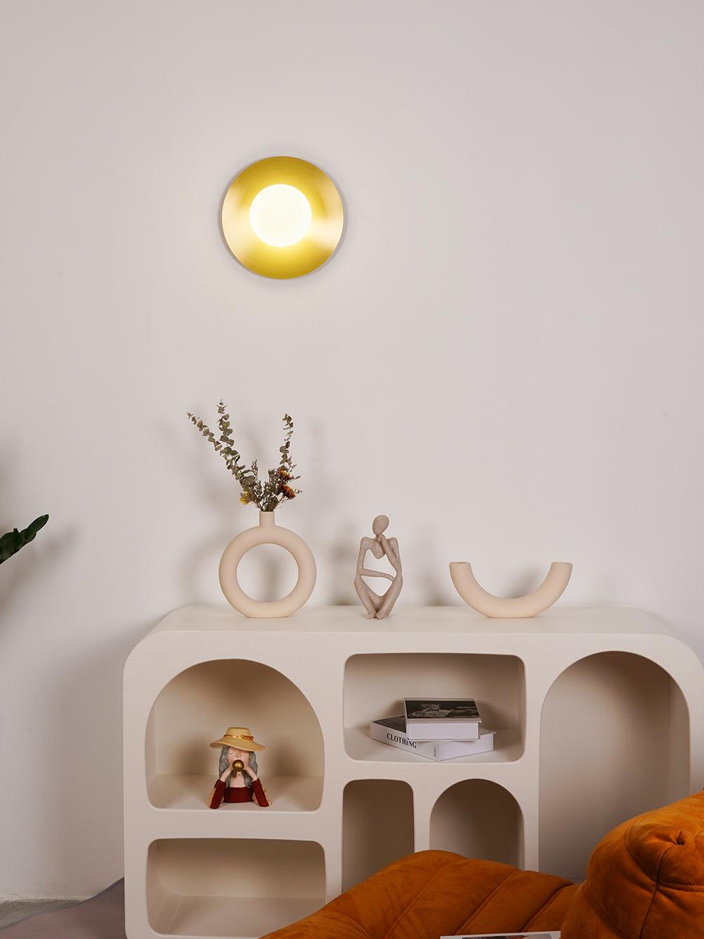 Round Glass Art Wall Lamp - Blowlighting