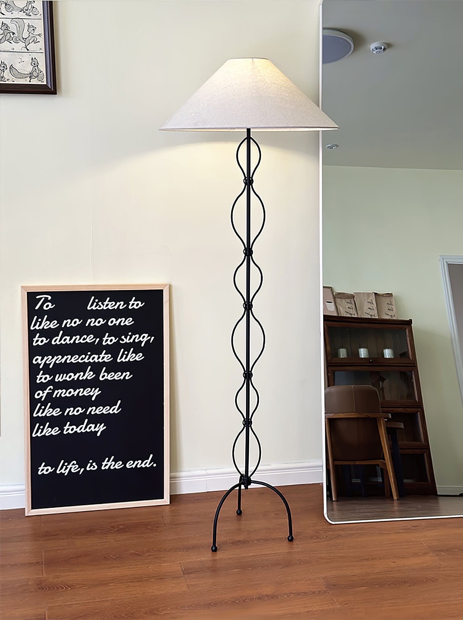 Minimalist Iron Twist Floor Lamp - Blowlighting