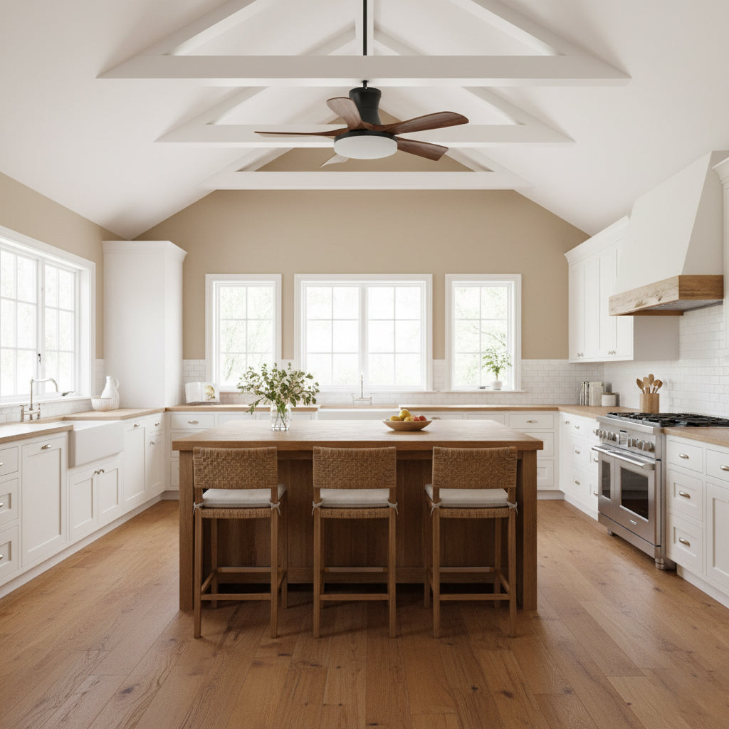 Minka Minimalist ABS Ceiling Fan Light