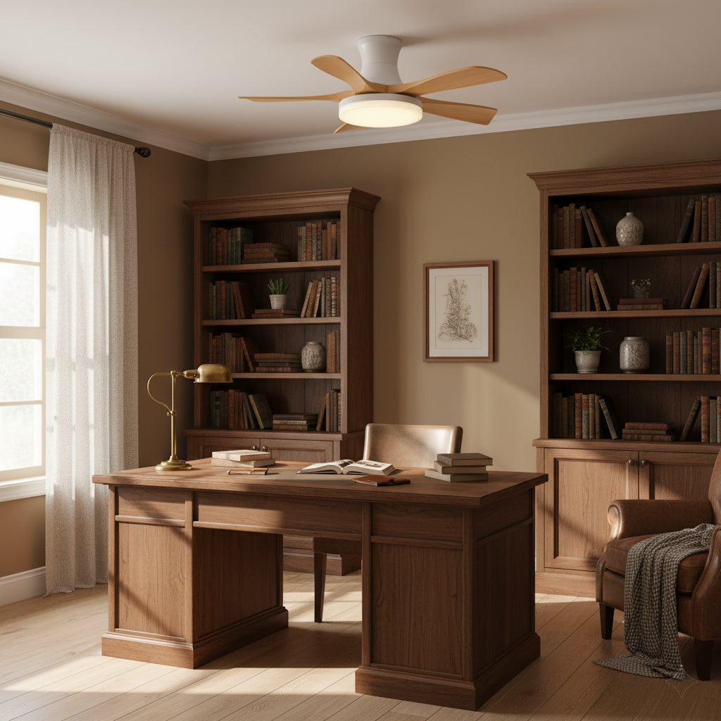 Minka Minimalist ABS Ceiling Fan Light