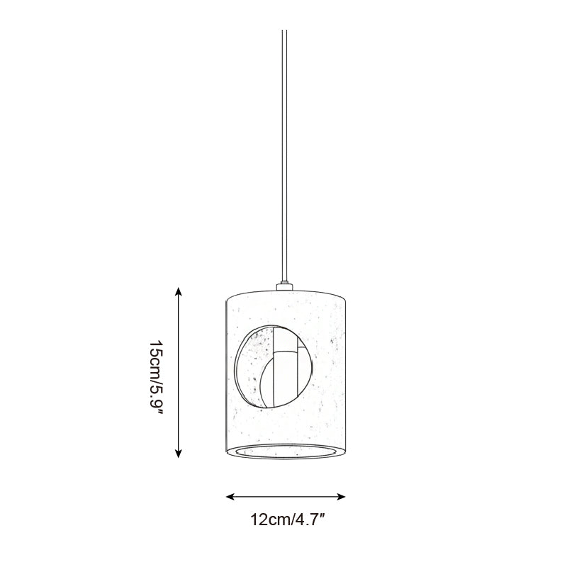 Mintra Scandinavian Travertine Pendant Light