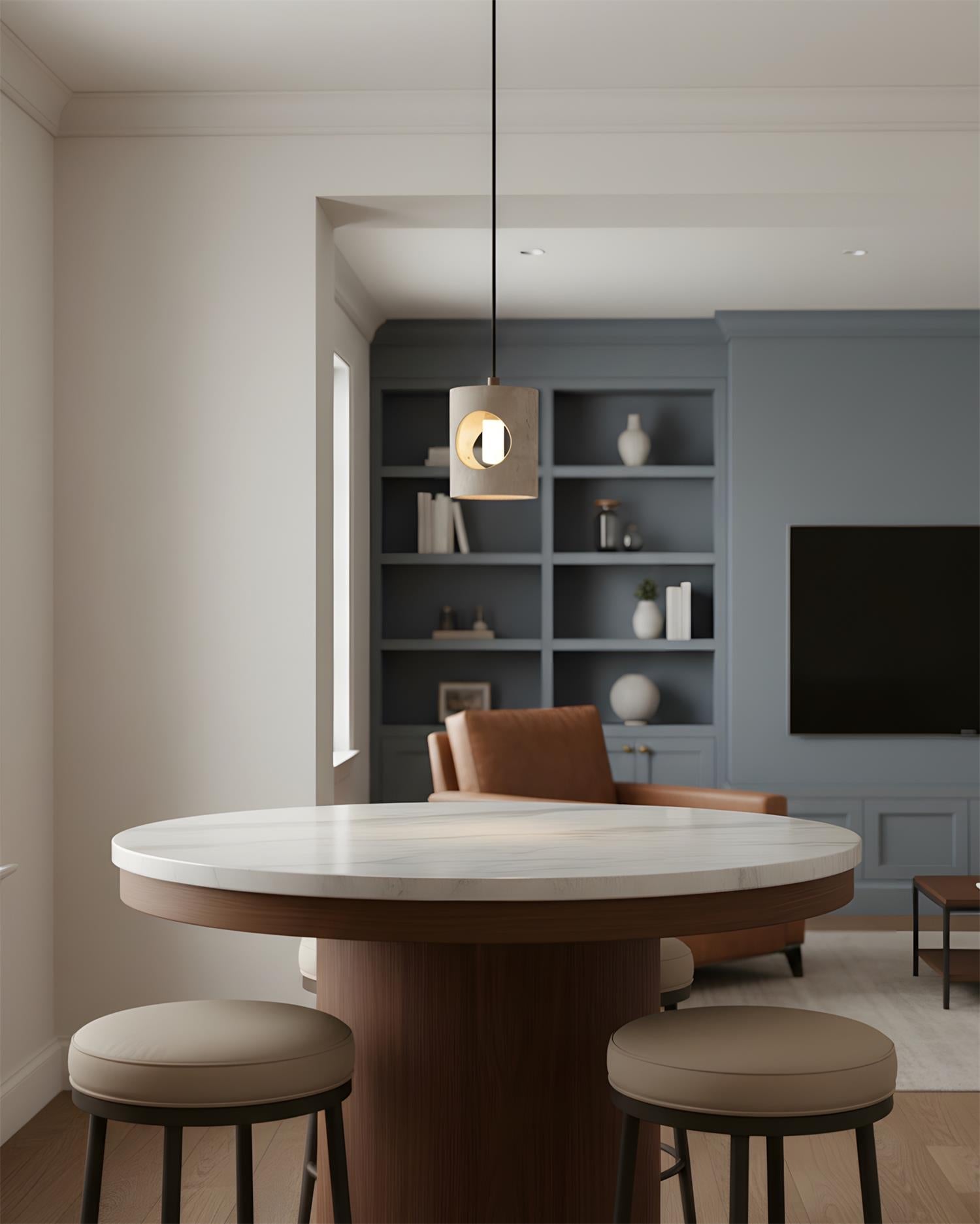 Mintra Scandinavian Travertine Pendant Light