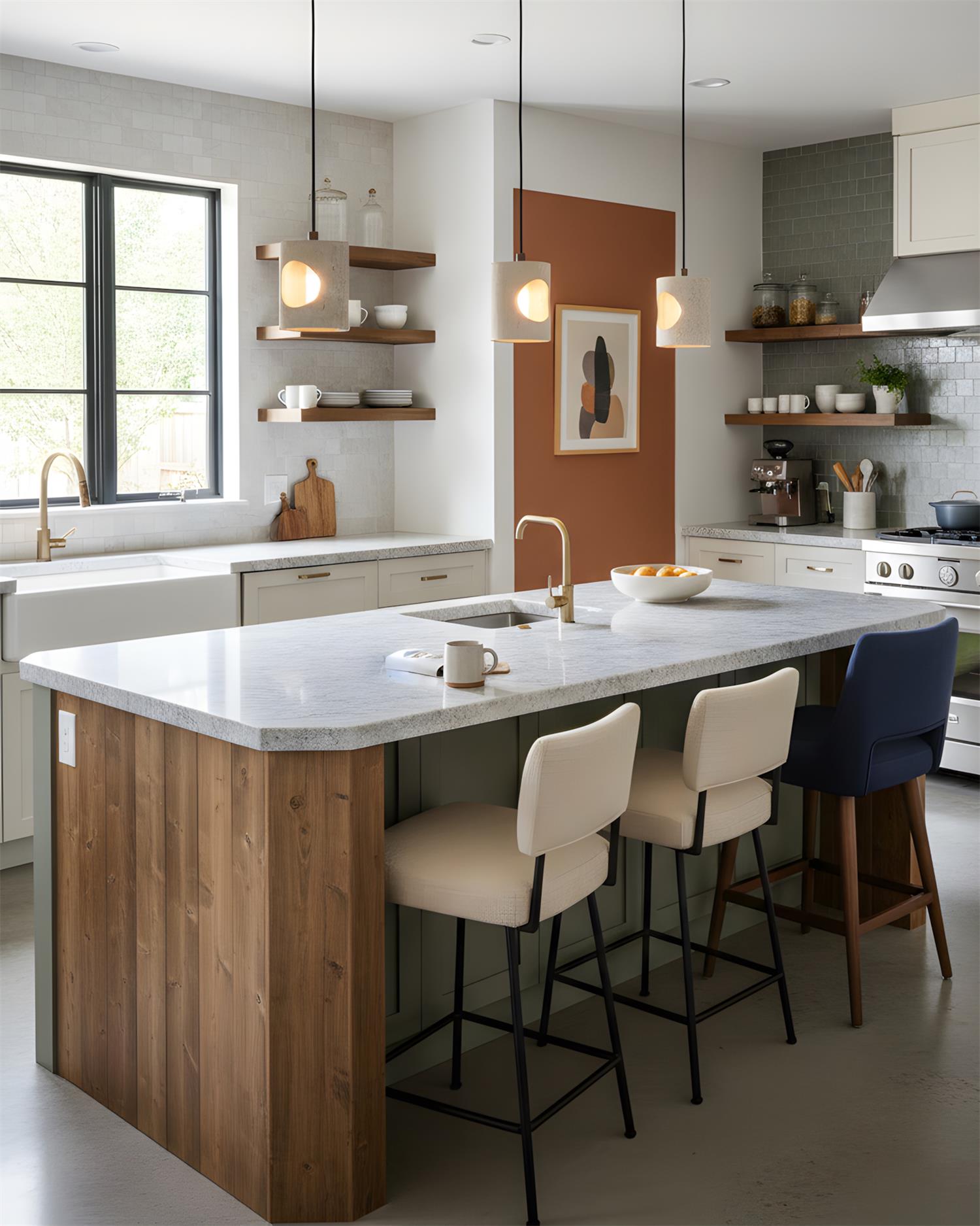 Mintra Scandinavian Travertine Pendant Light