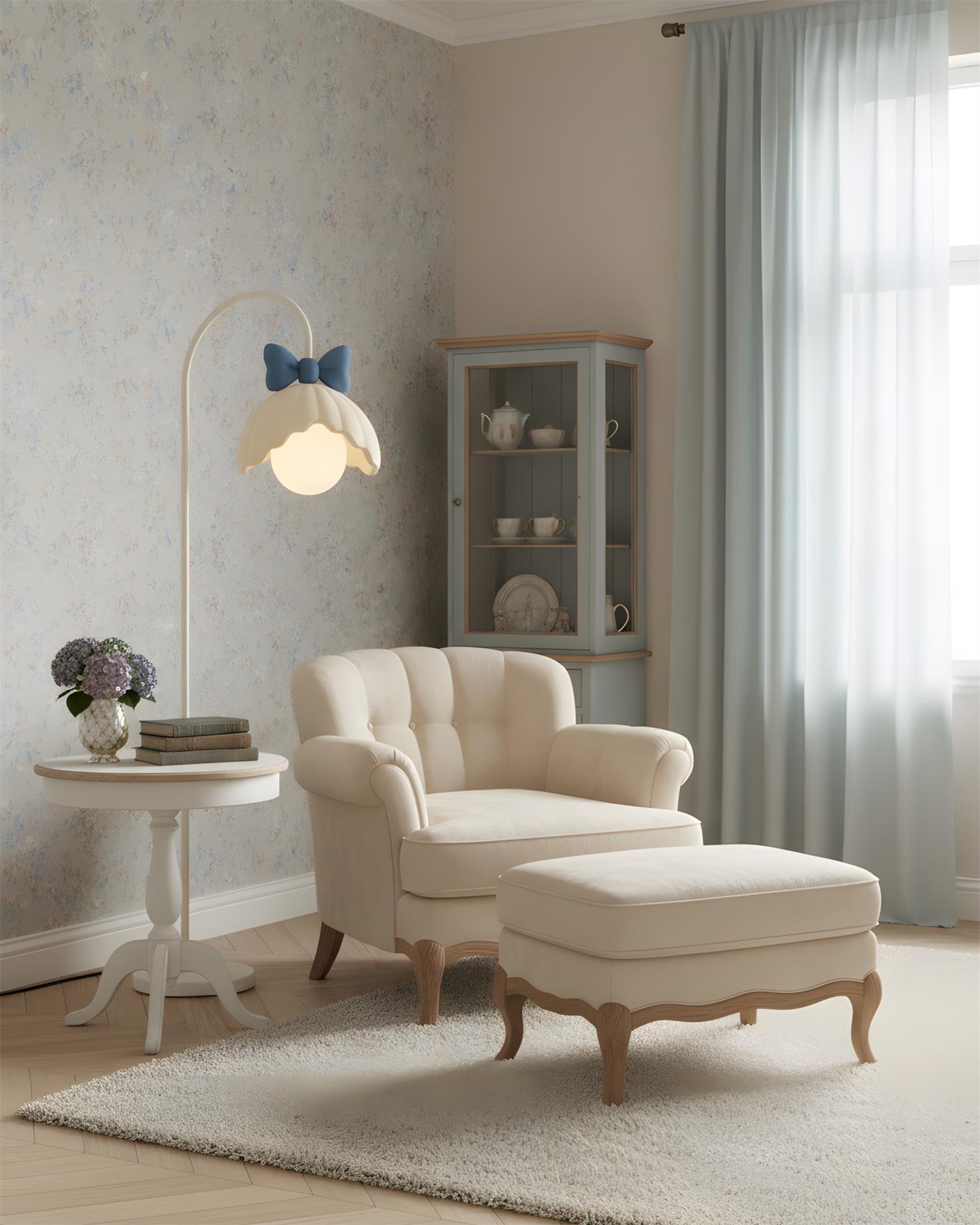 Minty Belle Modern Metal Floor Light