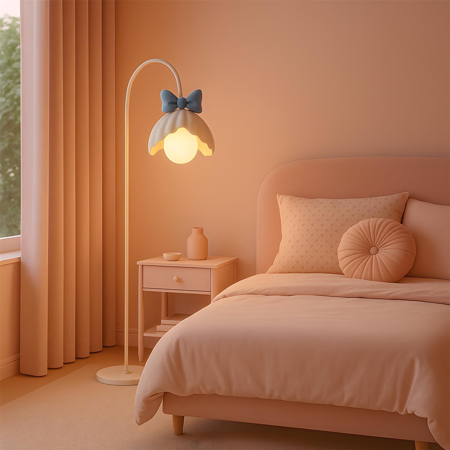 Minty Belle Modern Metal Floor Light