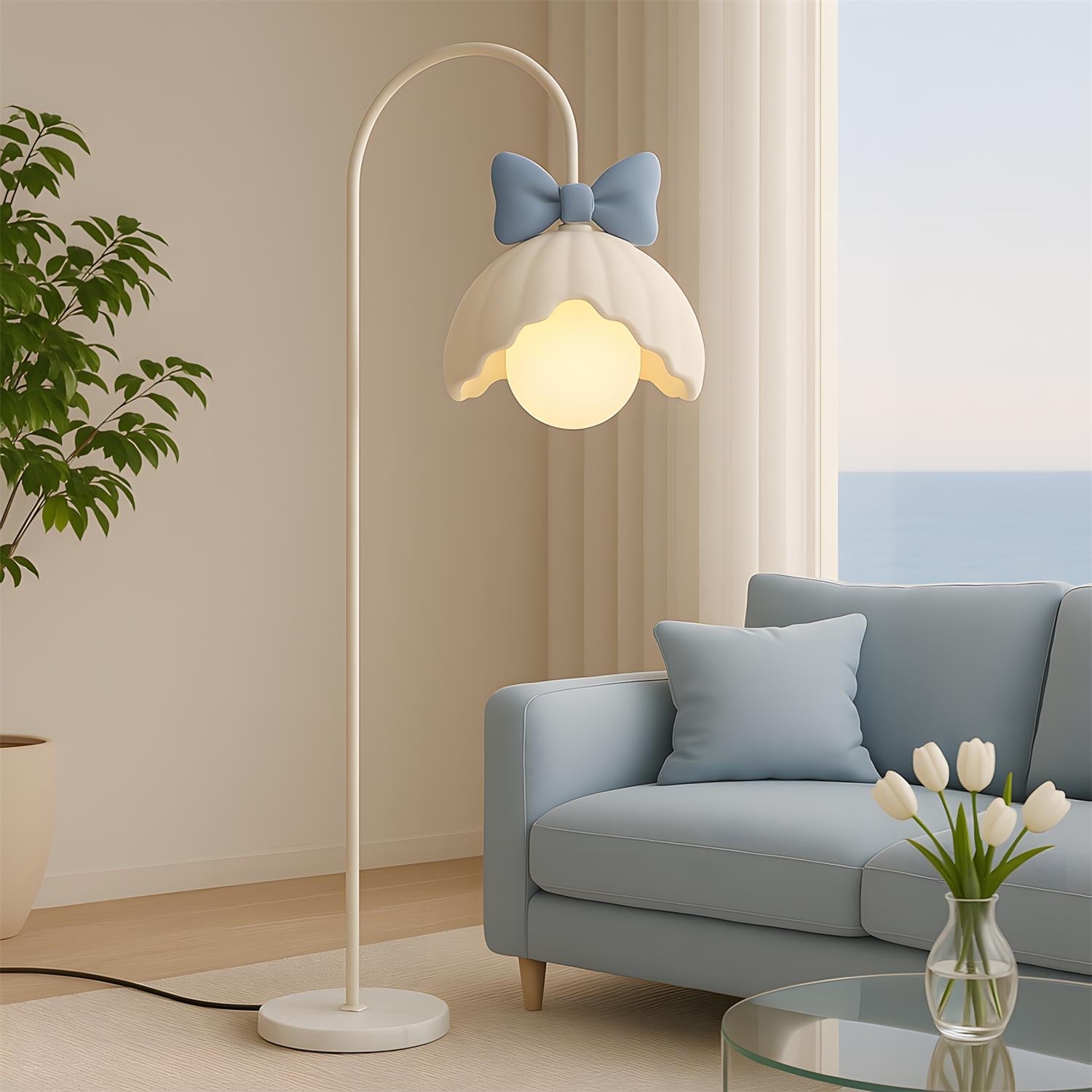 Minty Belle Modern Metal Floor Light