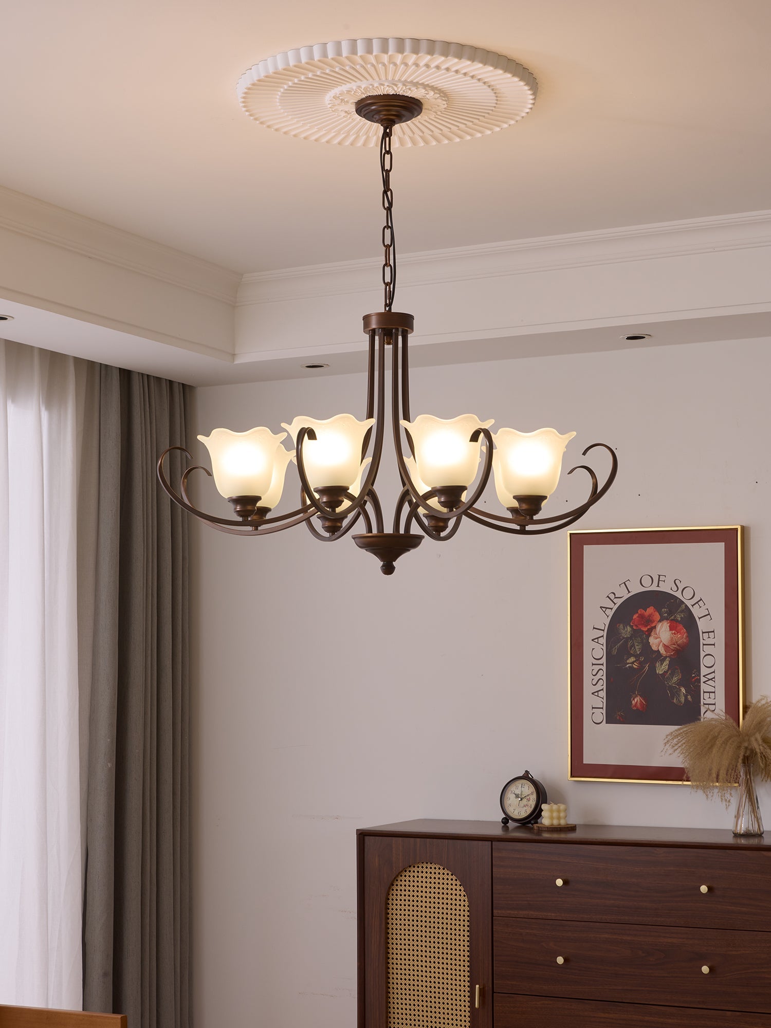 Mireille Floral Chandelier - Blowlighting