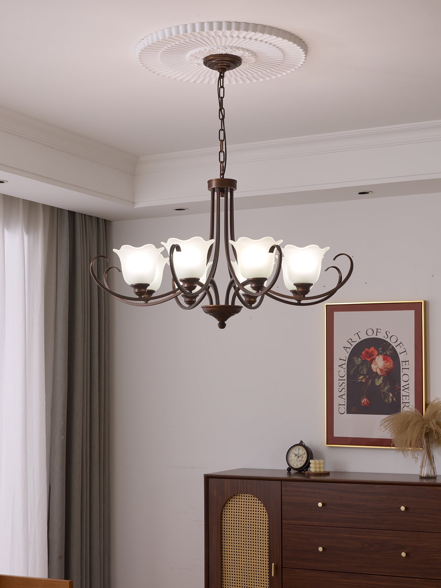Mireille Floral Chandelier - Blowlighting
