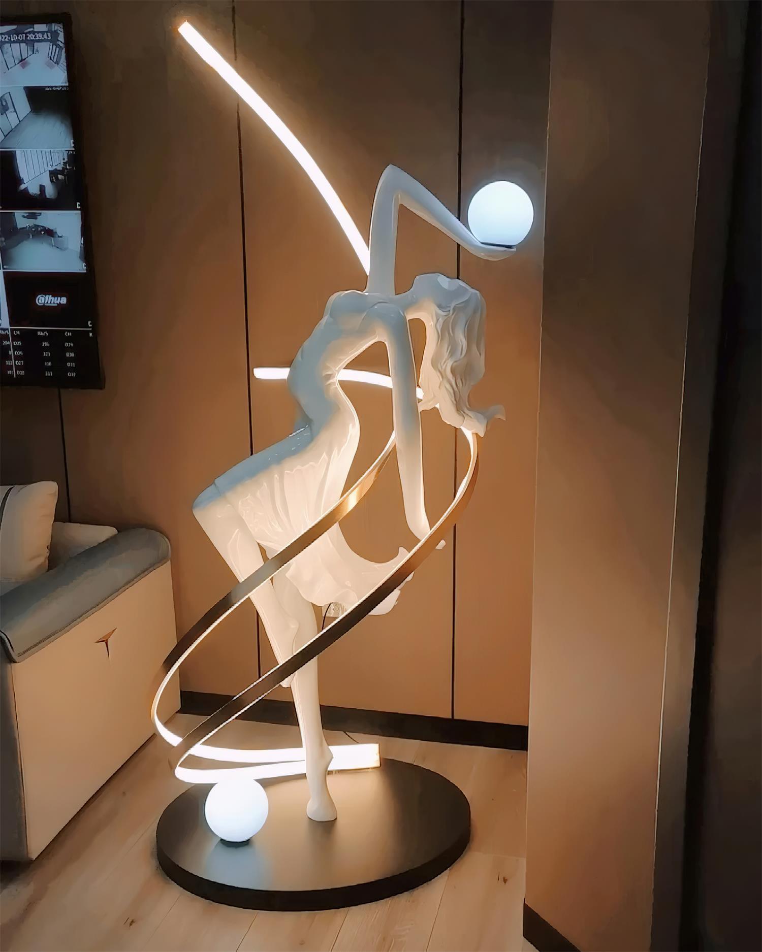 Misha Goddess Statue Floor Lamp - Blowlighting
