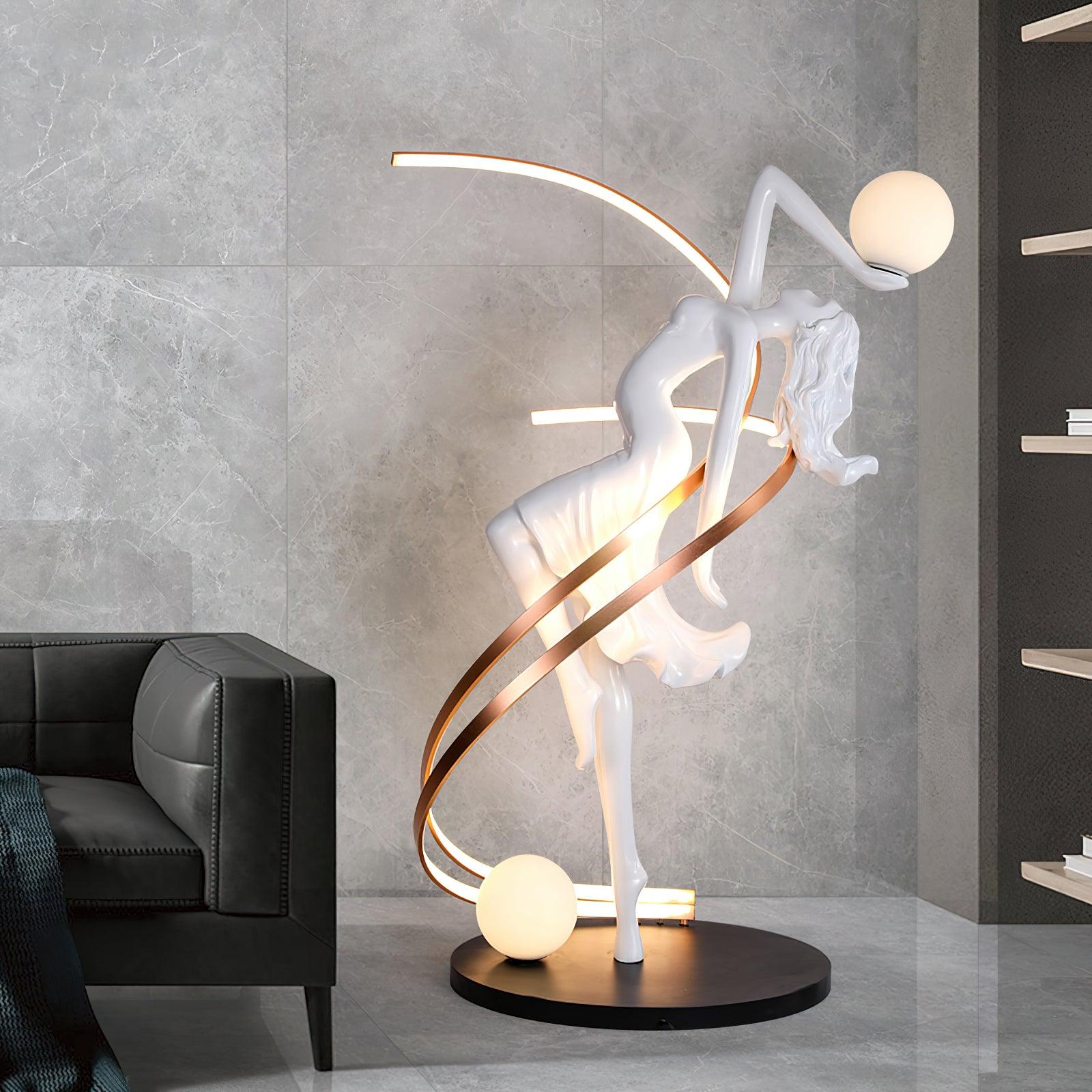 Misha Goddess Statue Floor Lamp - Blowlighting