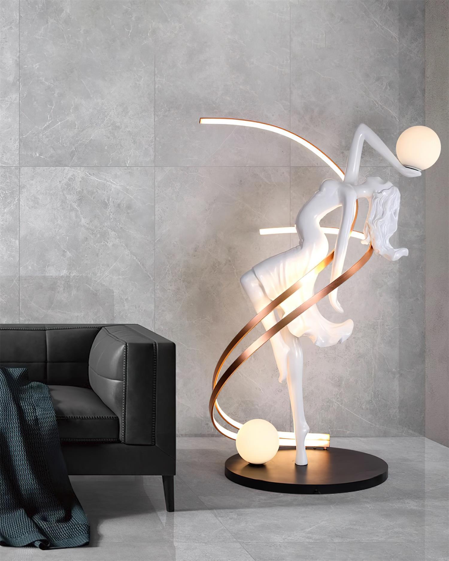 Misha Goddess Statue Floor Lamp - Blowlighting