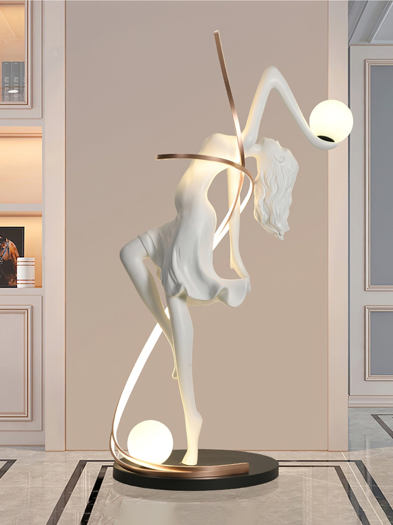 Misha Goddess Statue Floor Lamp - Blowlighting