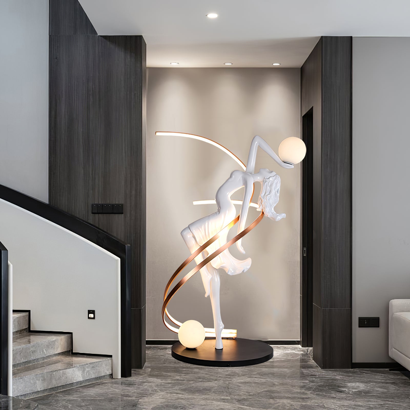 Misha Goddess Statue Floor Lamp - Blowlighting
