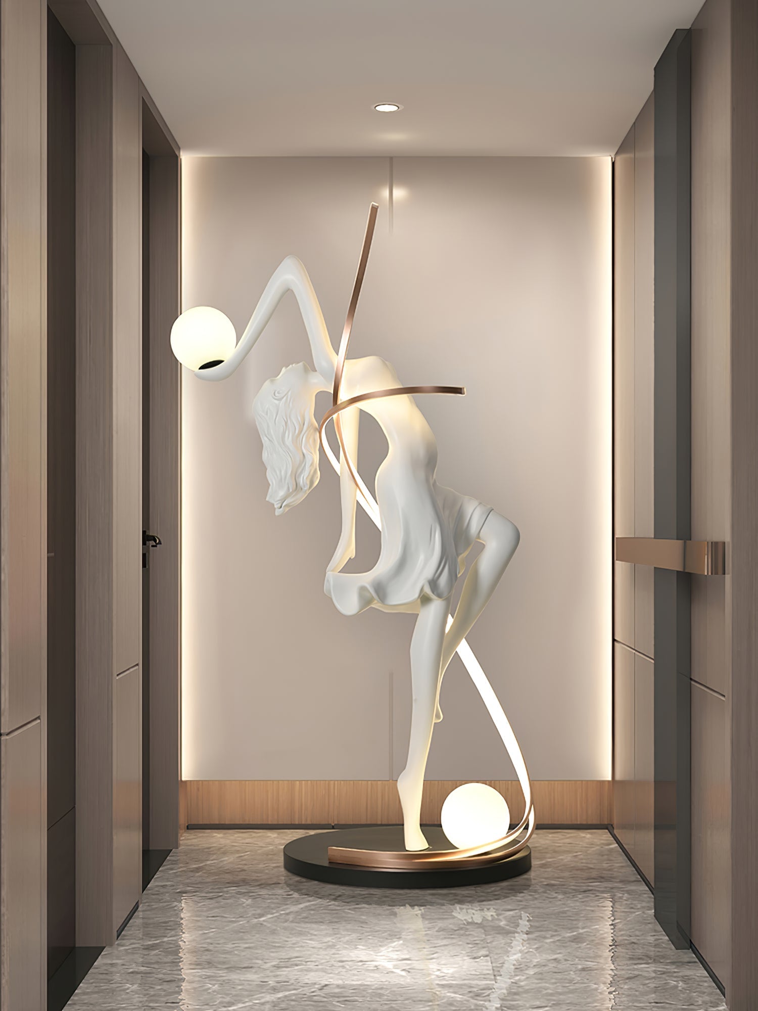 Misha Goddess Statue Floor Lamp - Blowlighting