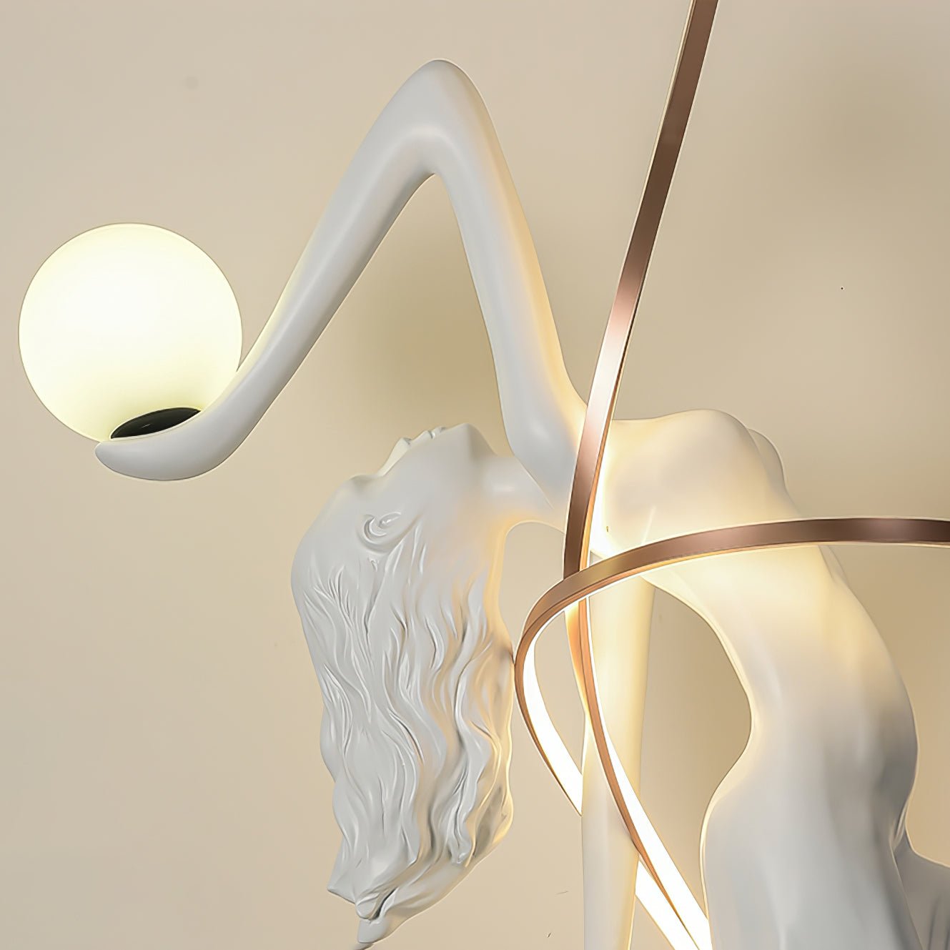 Misha Goddess Statue Floor Lamp - Blowlighting