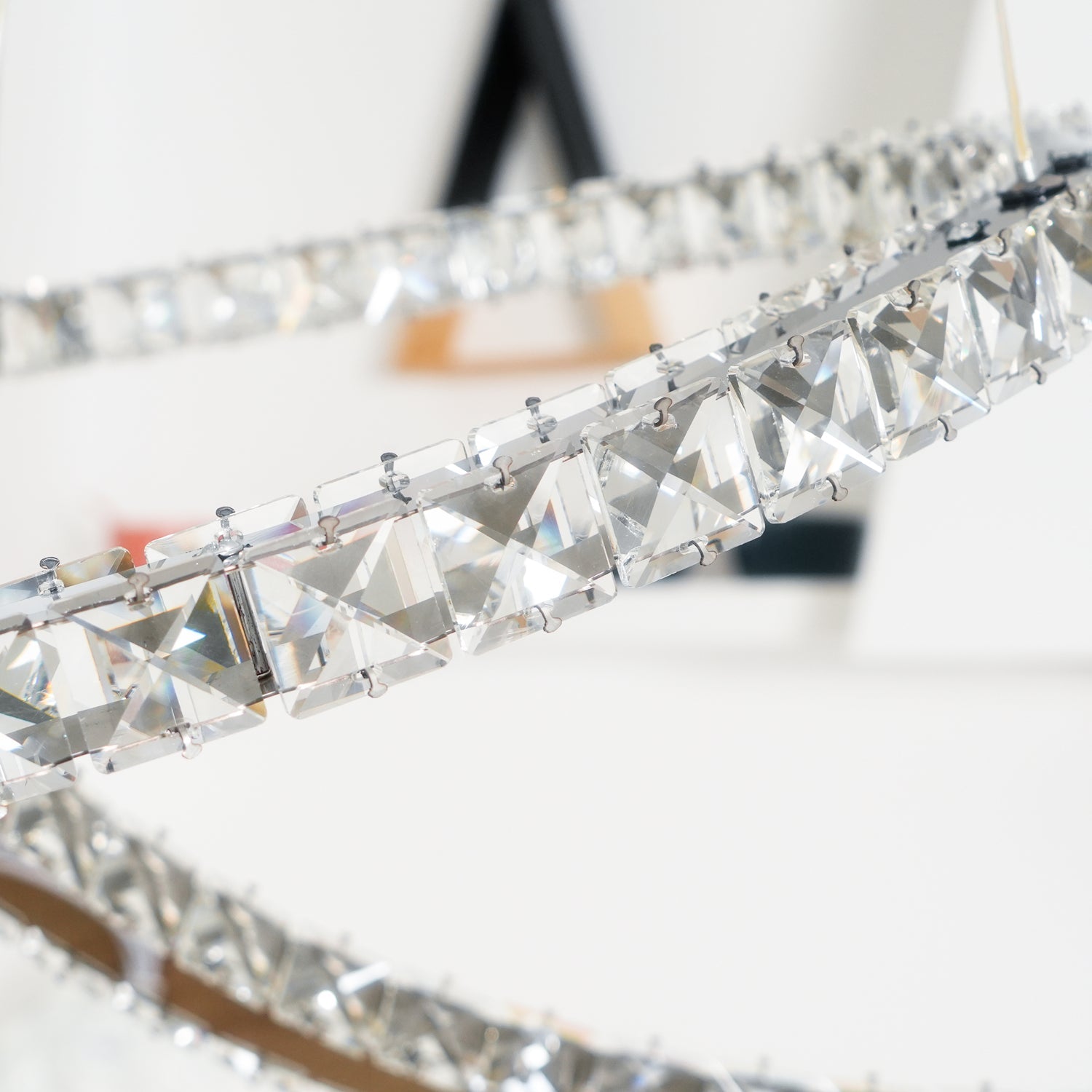 Modern Crystal Double C Chandelier - Blowlighting