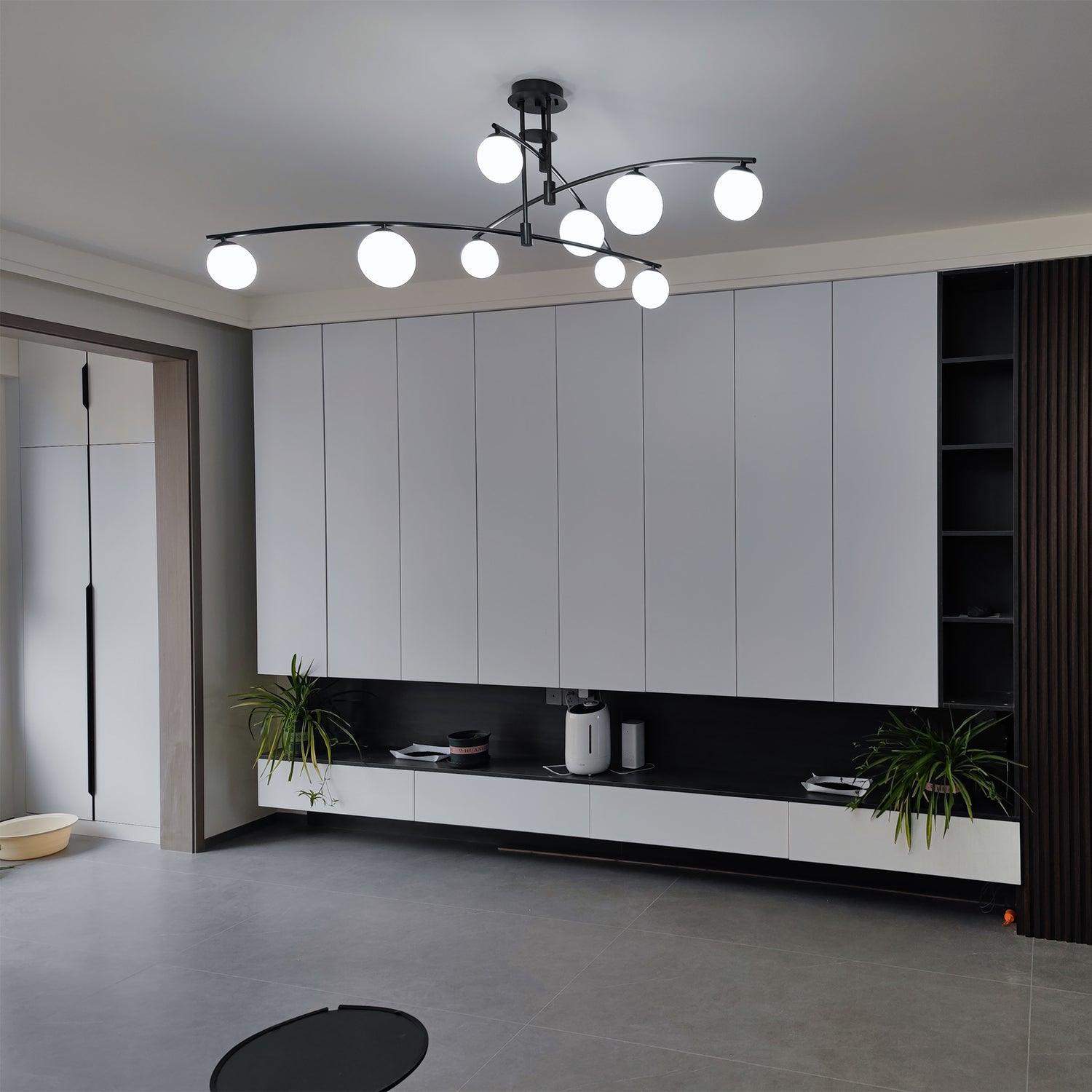 Modern Long Arm Chandelier - Blowlighting