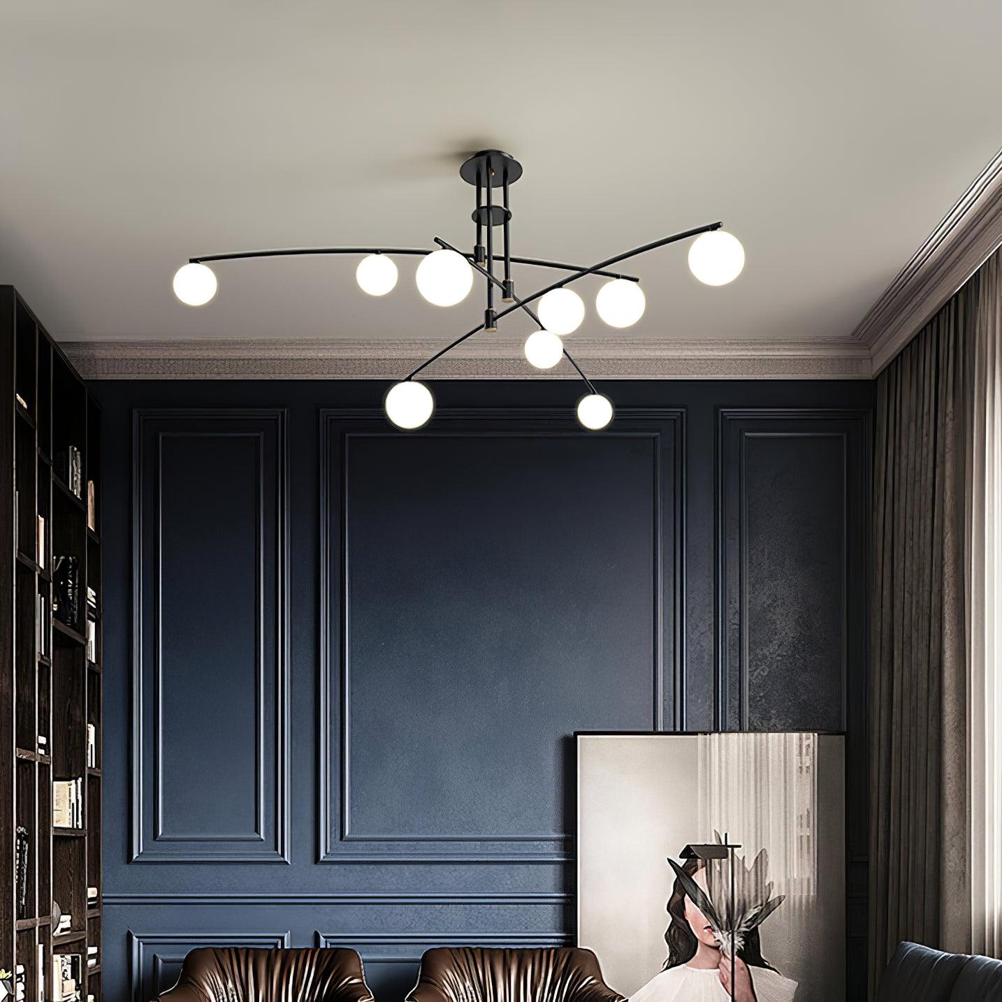 Modern Long Arm Chandelier - Blowlighting