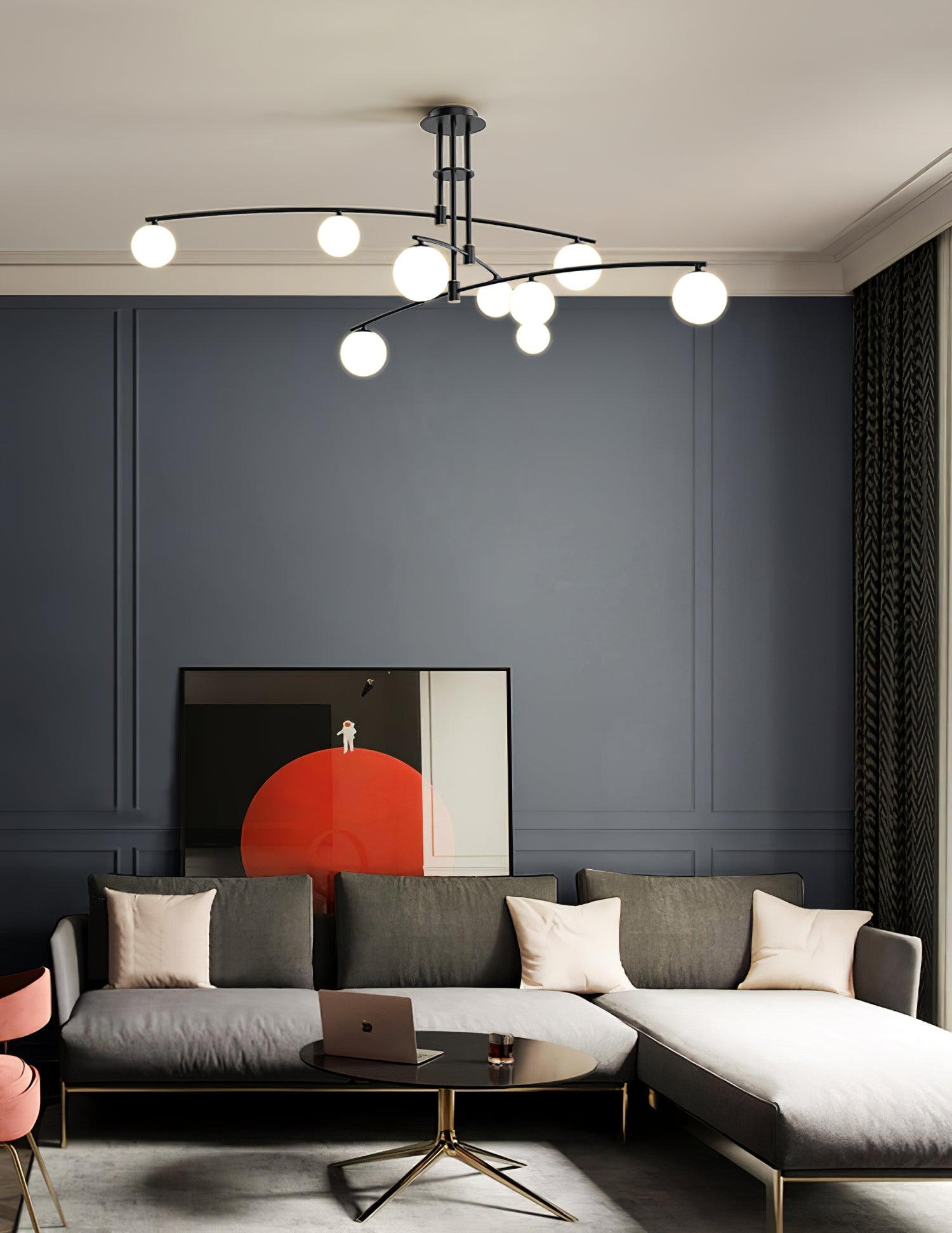 Modern Long Arm Chandelier - Blowlighting