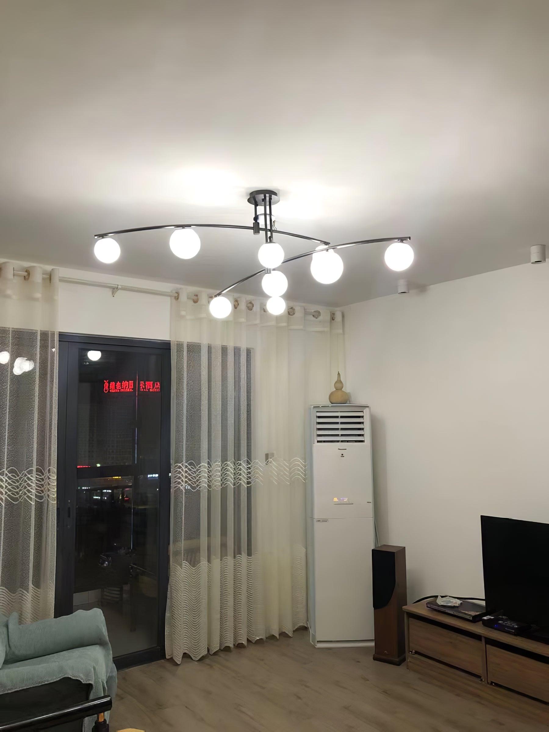 Modern Long Arm Chandelier - Blowlighting