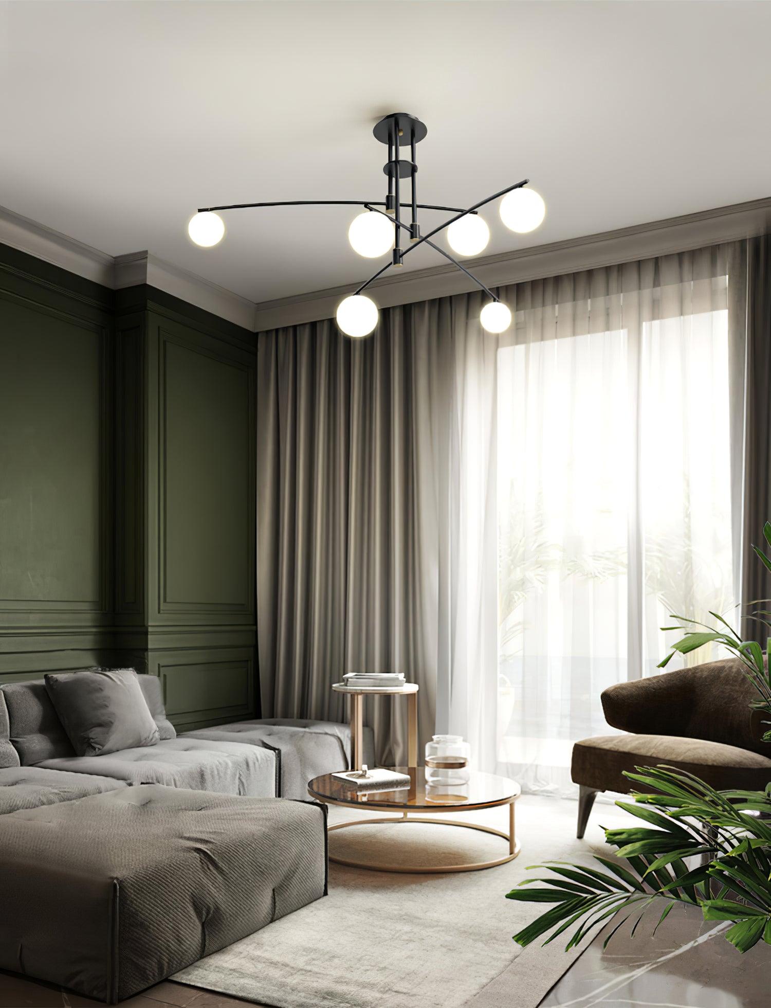 Modern Long Arm Chandelier - Blowlighting