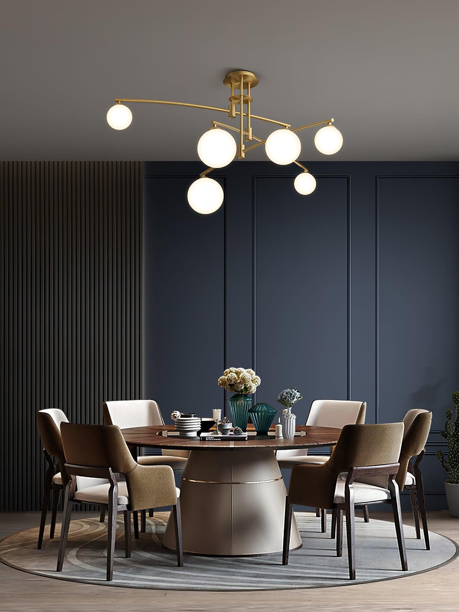 Modern Long Arm Chandelier - Blowlighting