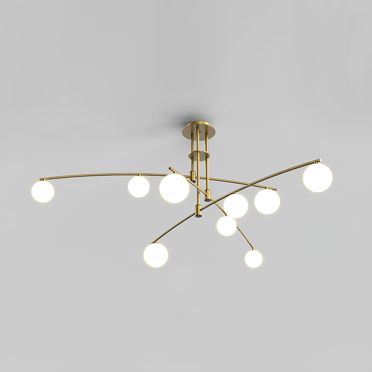 Modern Long Arm Chandelier - Blowlighting