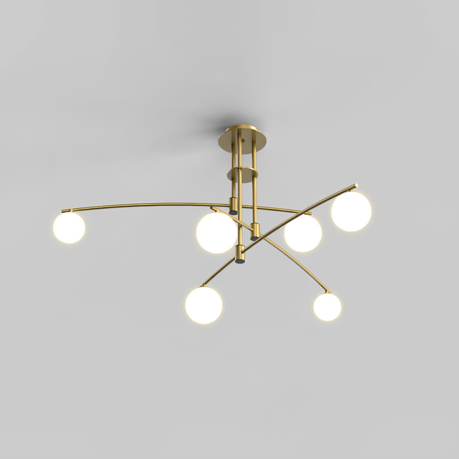 Modern Long Arm Chandelier - Blowlighting