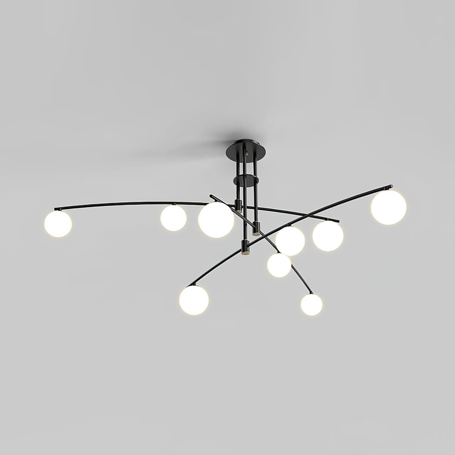 Modern Long Arm Chandelier - Blowlighting