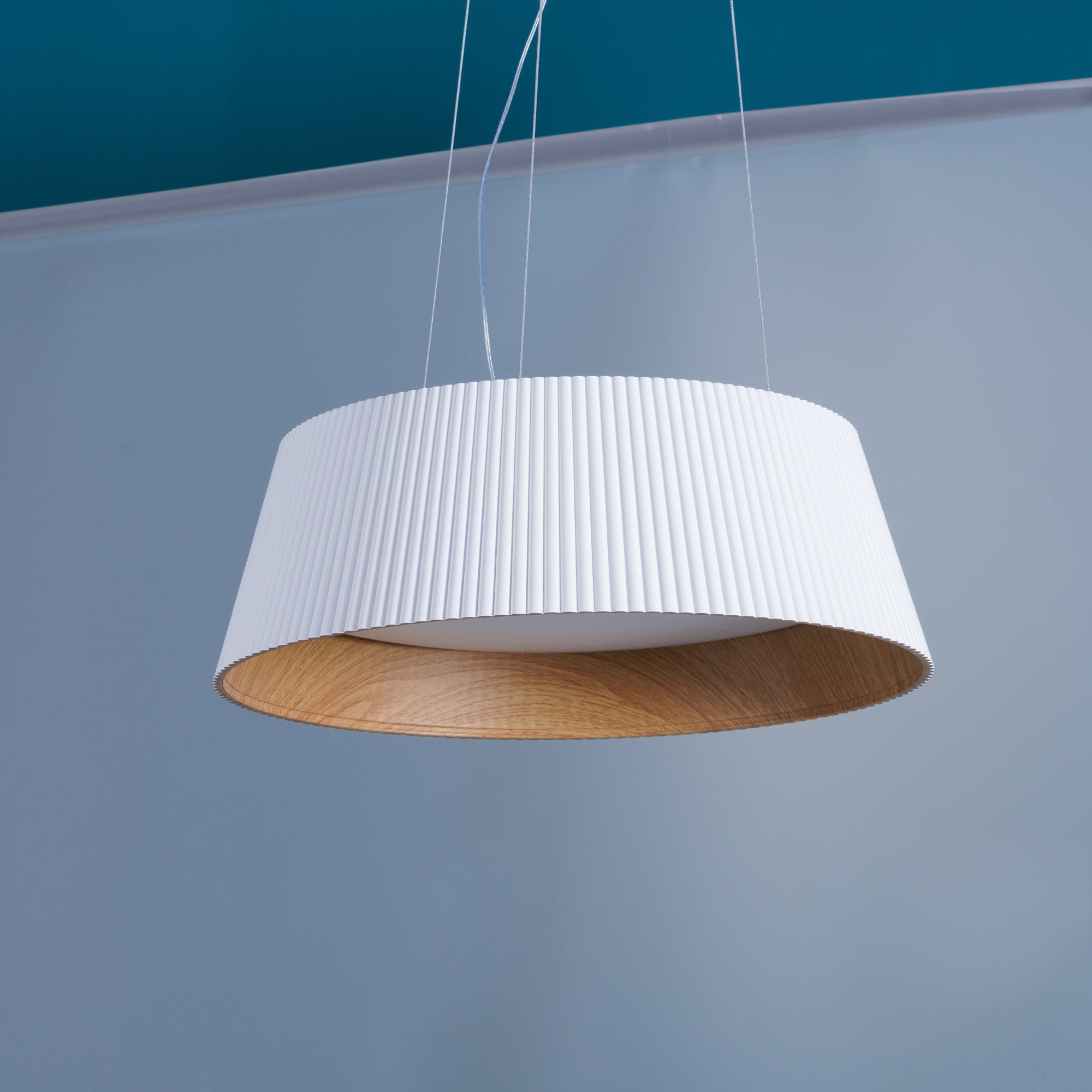 Modern Ribbed Pendant Light - Blowlighting