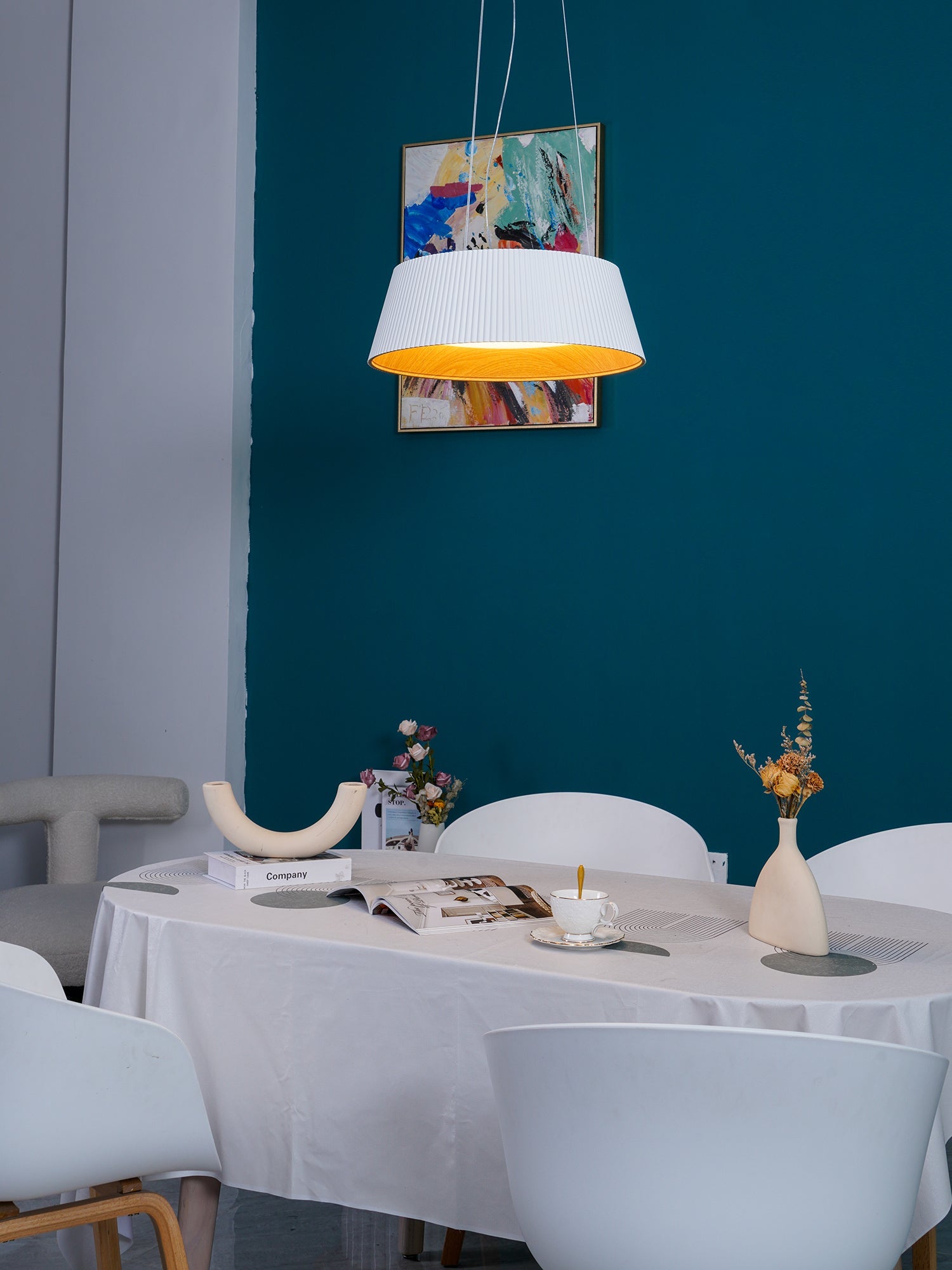 Modern Ribbed Pendant Light - Blowlighting