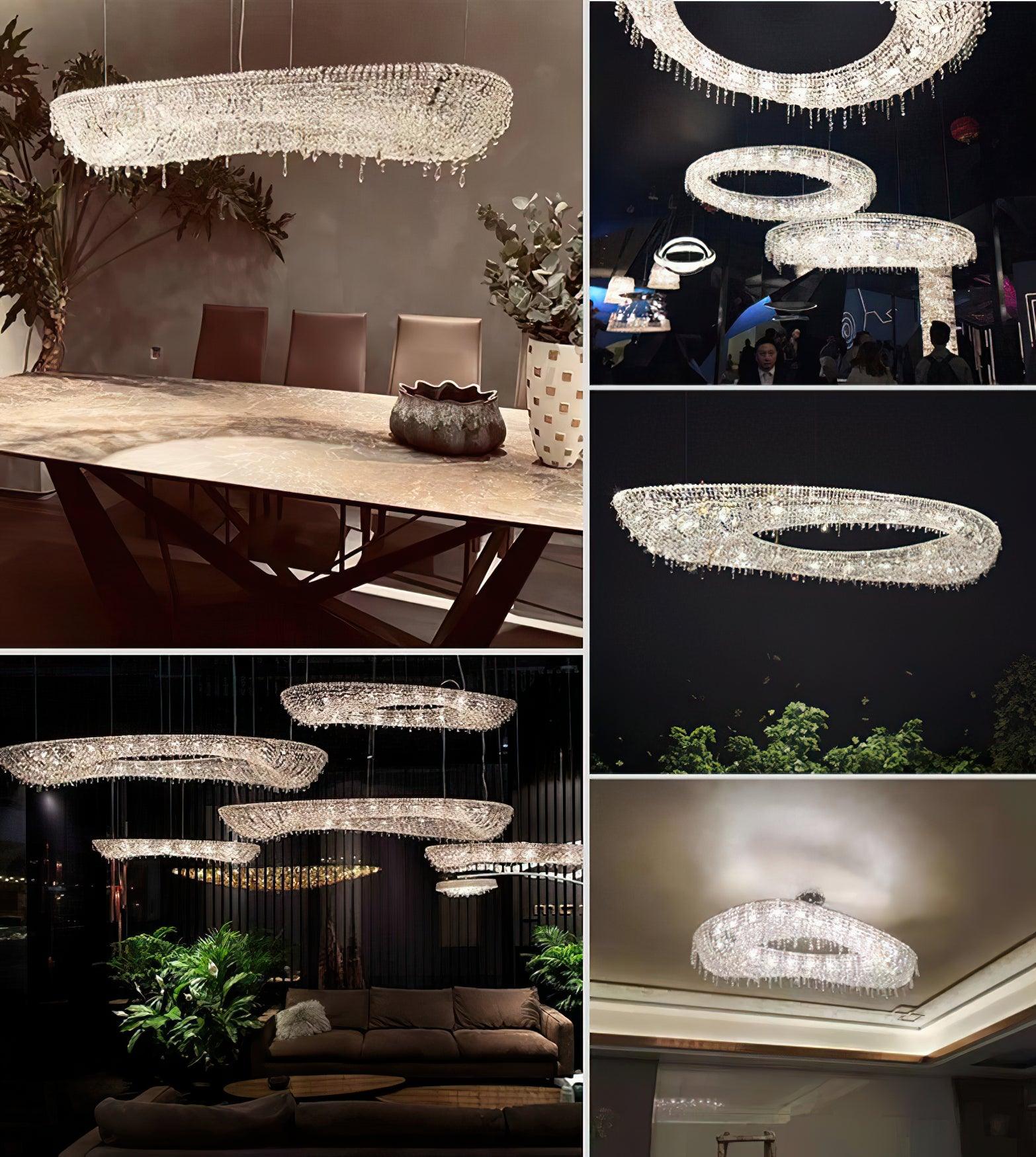 Aeliora Embellished Crystal Pendant Light - Blowlighting