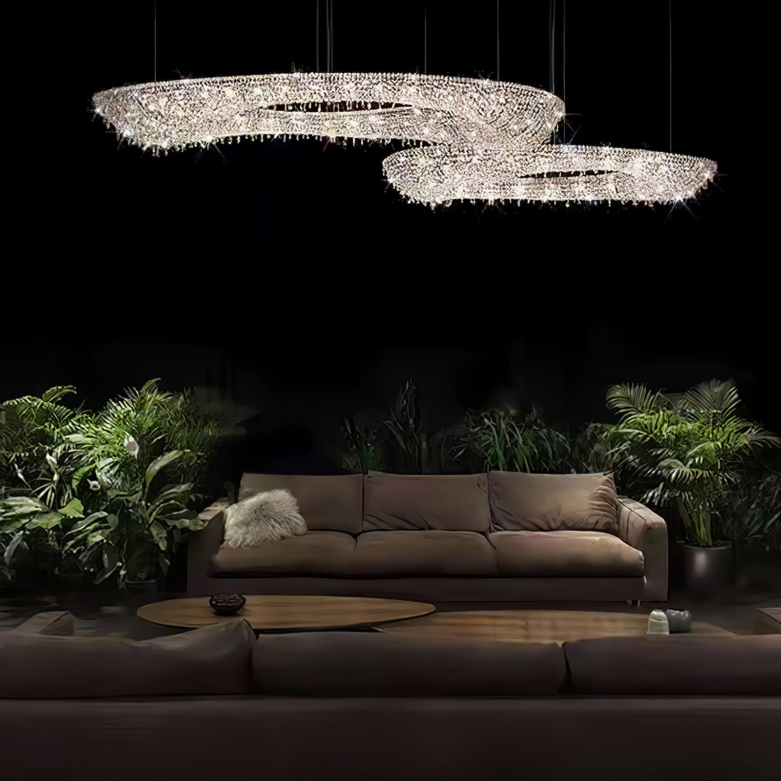 Aeliora Embellished Crystal Pendant Light - Blowlighting