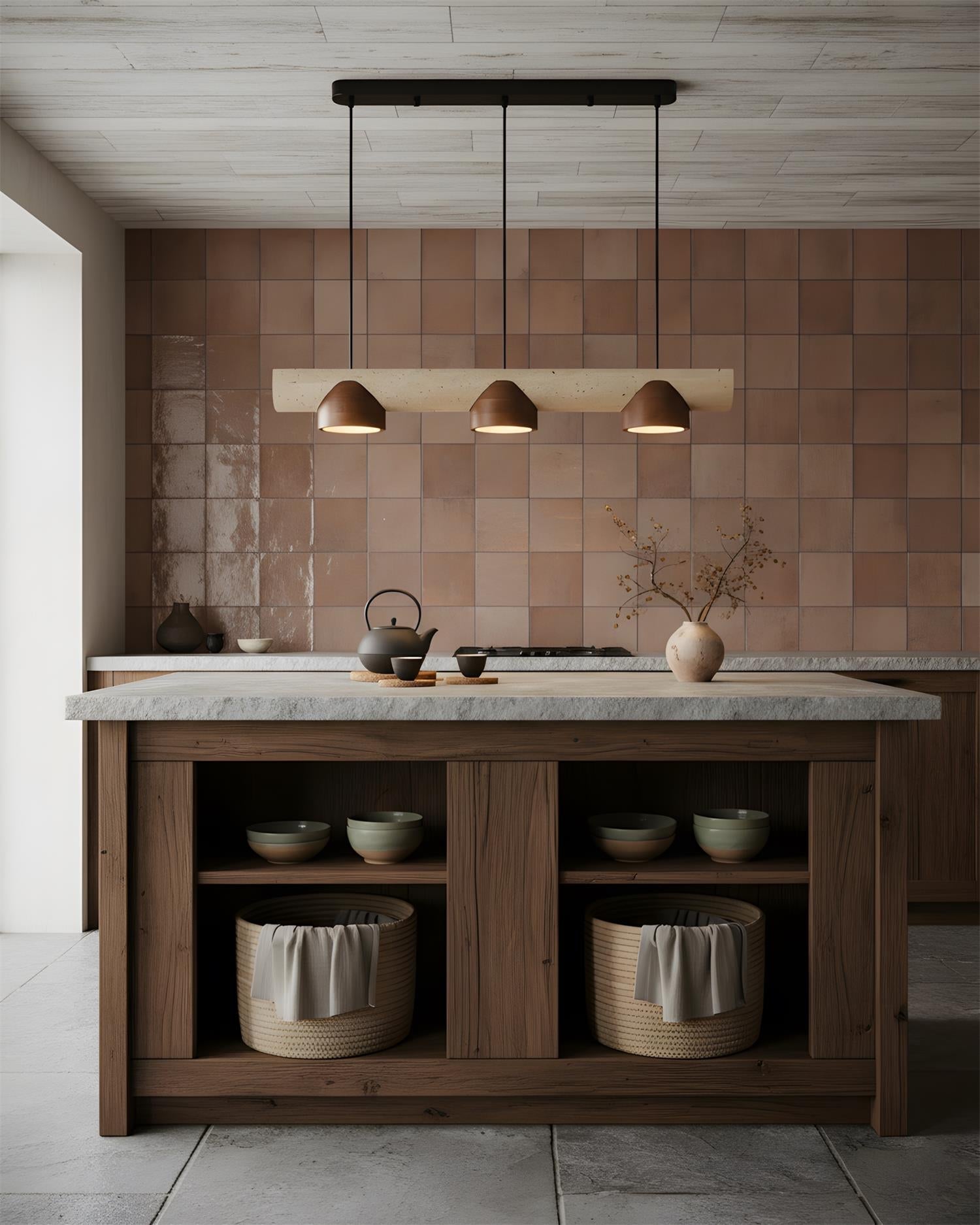 Modira Modern Wood Chandelier