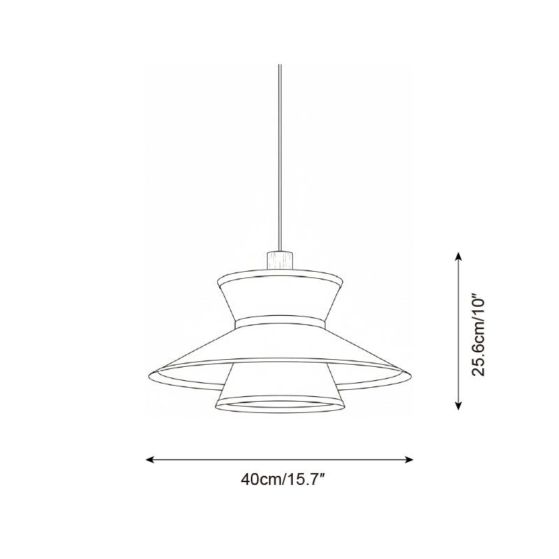 Modula Oriental Fabric Pendant Light