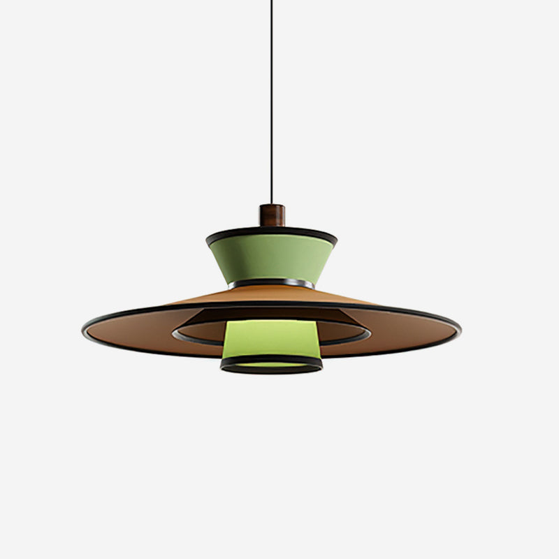 Modula Oriental Fabric Pendant Light